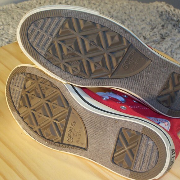 CONVERSE Red Hi-Top Shoes - Picture 4 of 5